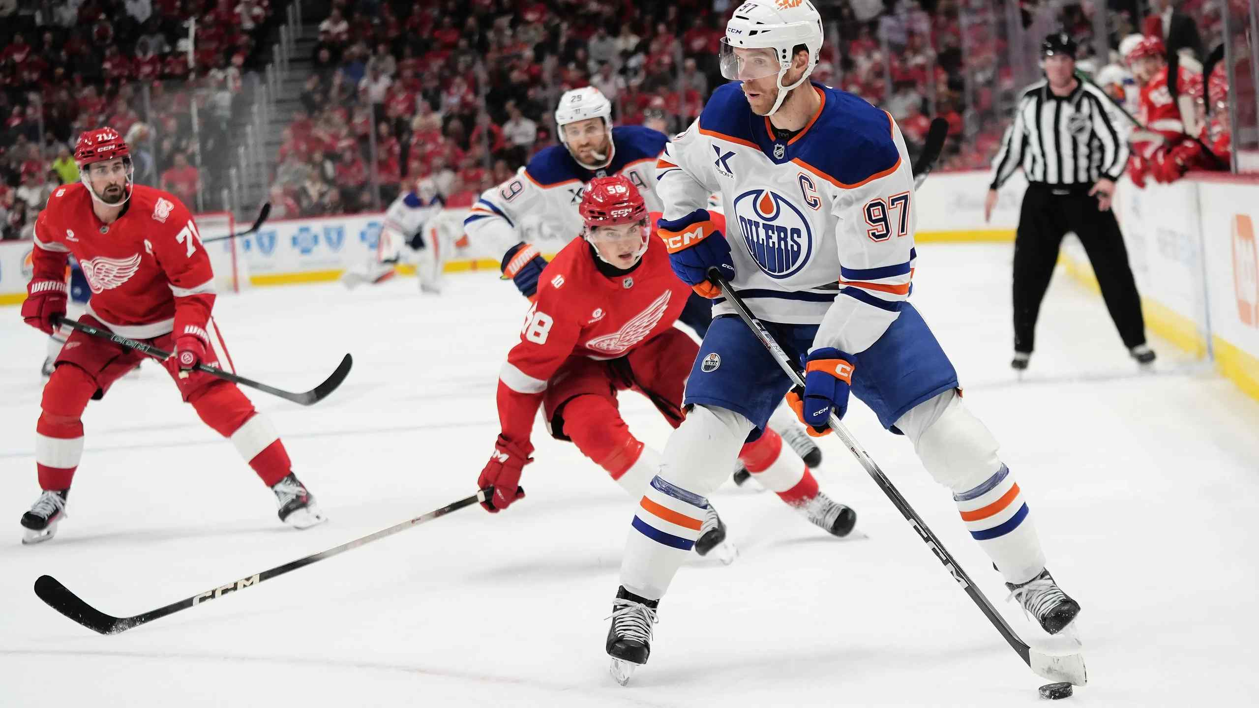 Connor McDavid on the ice.
